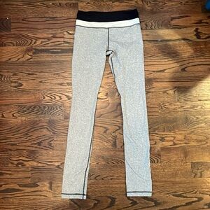 Lululemon leggings. Size 6. Unique gray and white print. Very soft!!